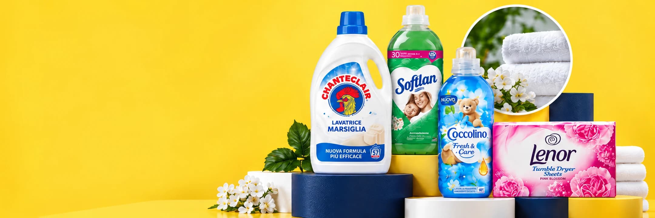 Chanteclair, Softlan, Coccolino a Lenor